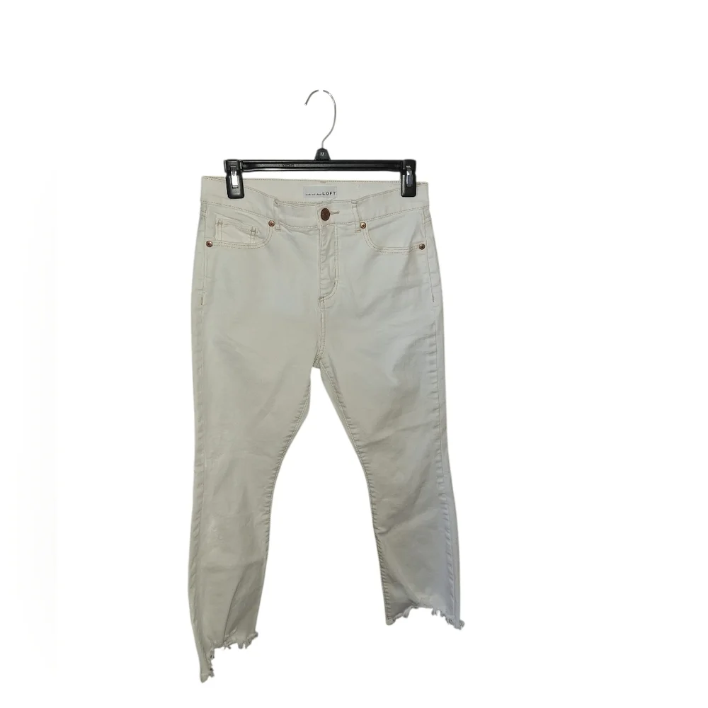 LOFT High Waist Flare Crop Jeans - Picture 2 of 6